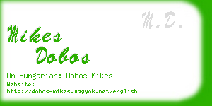 mikes dobos business card